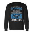 面白いジェットコースター テーマパーク ジェットコースター 長袖Tシャツ ギフトのアイデア