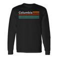 面白いレトロヴィンテージ 1980 グラフィックスタイル コロンビア ユニセックス 長袖Tシャツ ギフトのアイデア
