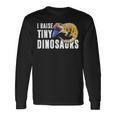 面白い青い舌のキンク I Pull Little Dinosaurs 長袖Tシャツ ギフトのアイデア