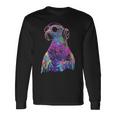 鳩 鳥モチーフ 動物 アート 音楽 ヘッドホン 鳩 長袖Tシャツ ギフトのアイデア