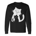 黒猫と白猫 長袖Tシャツ ギフトのアイデア