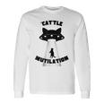'Cat'tle Mutilation キャットルミューティレーション キャトルミューティレーション 猫 Ufo 宇宙 長袖Tシャツ ギフトのアイデア