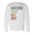 1953年5月以来素晴らしい誕生日。面白いレトロ。 長袖Tシャツ ギフトのアイデア