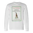 Anna Karenina Leo Tolstoy ヴィンテージブックカバー 長袖Tシャツ ギフトのアイデア