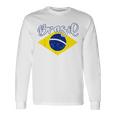Brazilian Flag Colors National Brazil Brasil 長袖Tシャツ ギフトのアイデア