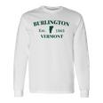 Burlingtonermontt シティステートカレッジ 観光のお土産 長袖Tシャツ ギフトのアイデア
