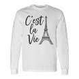 C'est Laie シャツ フレンチギフト パリ フランス エッフェル柄 長袖Tシャツ ギフトのアイデア