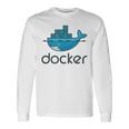 Docker Engine プラットフォーム間でのアプリケーションのデプロイと実行 長袖Tシャツ ギフトのアイデア