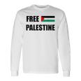 Free Gaza Free Palestine Flag ビンテージtシャツ 長袖Tシャツ ギフトのアイデア