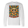 In My Golden Era レトロレトリバー ドッグサングラス グラフィックtシャツ 長袖tシャツ 長袖Tシャツ ギフトのアイデア