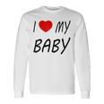 I Love My Baby ブラック 長袖Tシャツ ギフトのアイデア