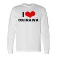 I Love Okinawa 愛 ハート 沖縄 沖縄県 日本 お土産 かわいい おしゃれ 長袖Tシャツ ギフトのアイデア