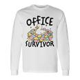 Officeurvivor かわいいアヒルの付箋 ユーモア 長袖tシャツ 長袖Tシャツ ギフトのアイデア