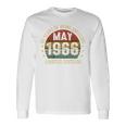 On Back 5月の誕生日 Est 1966年限定版 60Th 長袖Tシャツ ギフトのアイデア