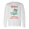 Relax Labrador Dog Owner Graphic 長袖Tシャツ ギフトのアイデア