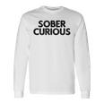 Sober Curious Lifestyle 長袖Tシャツ ギフトのアイデア