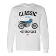 Sr 400 ブルー クラシックバイク モーターサイクリスト オートバイ 長袖Tシャツ ギフトのアイデア