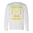 Stay On Target-ディスクゴルフtシャツ 長袖Tシャツ ギフトのアイデア