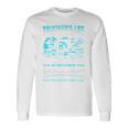Trucker's Life 面白いトラック運転手トラックバックサイド 長袖Tシャツ ギフトのアイデア