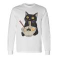 おもしろ猫 ラーメン ヴィンテージ 和麺 長袖Tシャツ ギフトのアイデア