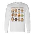 かわいいアニメコーヒー猫カプチーノかわいい猫カフェデザイン 長袖Tシャツ ギフトのアイデア