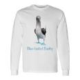 アオアシカツオドリの品種鳥類学 長袖Tシャツ ギフトのアイデア