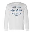 アナーバー ミシガン州 レトロ ヴィンテージ お土産 Mi アナーバー 長袖Tシャツ ギフトのアイデア