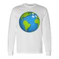 アースボウリングボールアースデイフェイバーズファニーアースデイ 長袖Tシャツ ギフトのアイデア