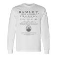 ウィリアム・シェイクスピア ハムレットシャツ 文学シアターギフト 長袖Tシャツ ギフトのアイデア