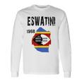 エスワティニ地図旗 制定。 長袖Tシャツ ギフトのアイデア
