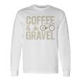 コーヒー&グラベル グラベル グラベルバイク グラベルバイカー オフロードバイク 長袖Tシャツ ギフトのアイデア