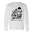 サントリーニ島 ギリシャ お土産 キクラデス諸島 エーゲ海 ギリシャ 長袖Tシャツ ギフトのアイデア