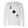 スペード、エース、カーニバル、コスチューム、ポーカー、カードプレイヤー。Poker Card 長袖Tシャツ ギフトのアイデア
