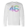 タイダイシャツ ナンバー46 レトロユニフォーム バックプリントジャージ 長袖Tシャツ ギフトのアイデア
