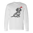 ダックスフンド かわいいダックスプリント 愛犬家グッズ Dachshund 長袖Tシャツ ギフトのアイデア