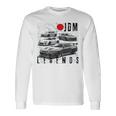 バックプリント ディストレス Jdm レジェンド レースカー 日本国旗 ギフト 長袖Tシャツ ギフトのアイデア
