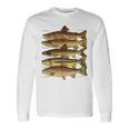 トラウト魚種種フィッシング フライフィッシング トラウト 長袖Tシャツ ギフトのアイデア