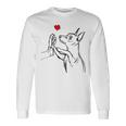 ドワーフピンシャーラブミニチュアピンシャー 長袖Tシャツ ギフトのアイデア