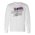 ノルウェー サッカー フットボール 試合 プレーヤー ファン ノルウェー国旗 長袖Tシャツ ギフトのアイデア