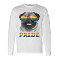 パグ ゲイプライド Lgbt レインボーフラッグ サングラス Lgbtq ギフト 犬 長袖Tシャツ ギフトのアイデア