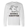 ビーバー リフォーム リノベーション 職人 大工 建築 木工 メンズ レディース キッズ かわいい 長袖Tシャツ ギフトのアイデア