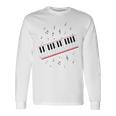 ピアノ ビート キーボード 音符 ミュージシャン ピアノ レッスン 長袖Tシャツ ギフトのアイデア