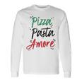 ピザ パスタ アモーレ イタリア製 長袖Tシャツ ギフトのアイデア