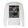 ブックガールアートアイズグラフィック 長袖Tシャツ ギフトのアイデア