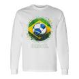 ブラジル選手 スポーツ ヴィンテージ 男性 ブラジル ブラジル 長袖Tシャツ ギフトのアイデア