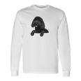ブラックラブラドゥードル ポケット入り ラブラドゥードル犬愛好家 長袖tシャツ 長袖Tシャツ ギフトのアイデア