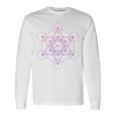 メタトロンキューブ 神聖幾何学 長袖Tシャツ ギフトのアイデア