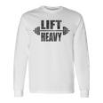 リフトヘビーバーベル ウェイトリフティング ワークアウトジム 長袖Tシャツ ギフトのアイデア