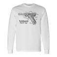 ルガーピストル Ww2 ドイツ軍 P08 断面図 長袖Tシャツ ギフトのアイデア