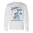 レトロ サイクリング サイクリスト 自転車 バイク サンデー ライド クラブ レース 長袖Tシャツ ギフトのアイデア